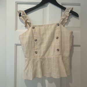 Fabrik Linen plaid patterned shirt